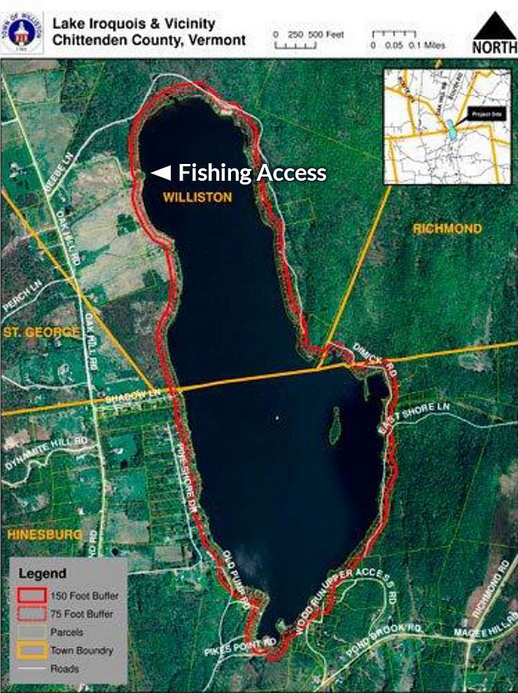 Map of Lake Iroquois